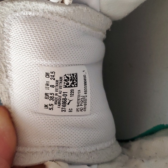 Puma Eris Fantasy Leather Sneakers White 8 - Picture 9 of 14